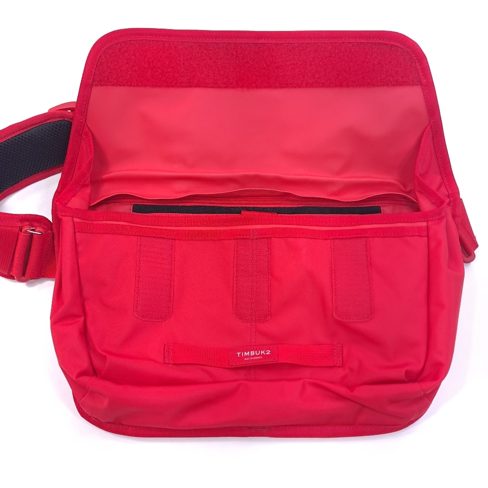 Timbuk2 Catapult Sling Messenger Bag Flame Red Padded Shoulder Bag Backpack - Picture 5 of 16